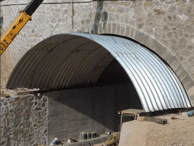 corrugated steel tunnel liner plates for bridge recovery 2