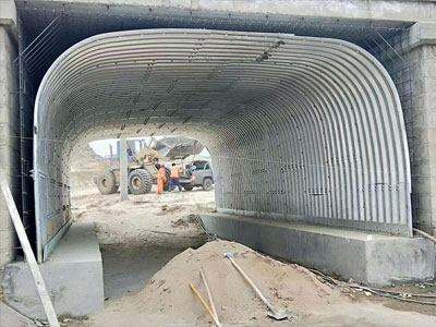 corrugated structural liner plates arch for bridge recovery 2