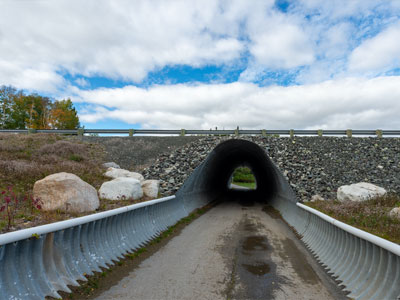 corrugated structural plates pipe arch underpasses for pedestrians and livestock